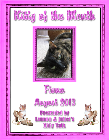 Fiona August's Kitty of the Month